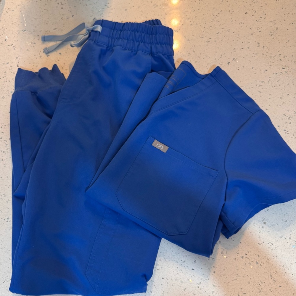 Figs Technical Collection Royal Blue Scrub Top